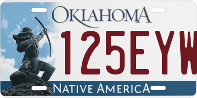 OK license plate 125EYW