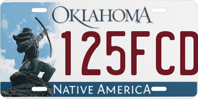 OK license plate 125FCD