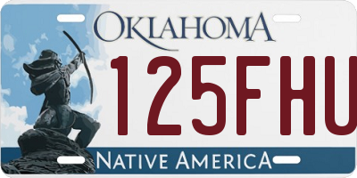 OK license plate 125FHU