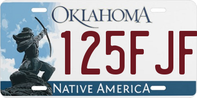 OK license plate 125FJF