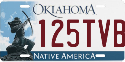 OK license plate 125TVB