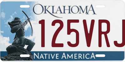 OK license plate 125VRJ