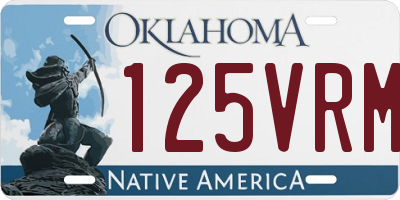 OK license plate 125VRM