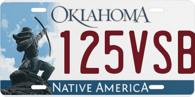 OK license plate 125VSB