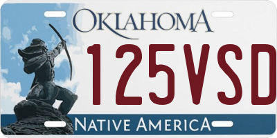OK license plate 125VSD