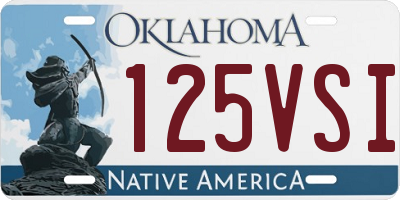 OK license plate 125VSI