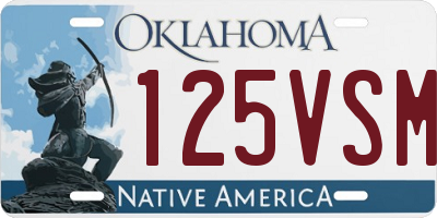 OK license plate 125VSM