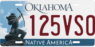 OK license plate 125VSO