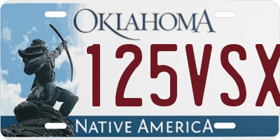 OK license plate 125VSX
