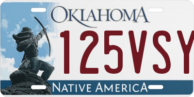OK license plate 125VSY