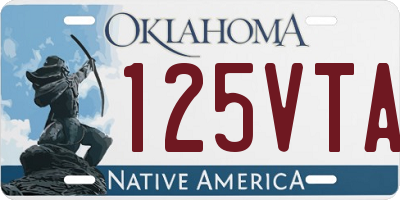 OK license plate 125VTA