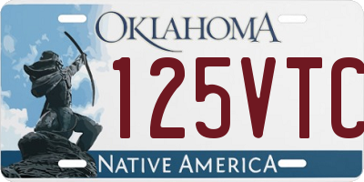 OK license plate 125VTC
