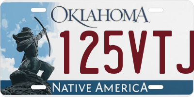 OK license plate 125VTJ