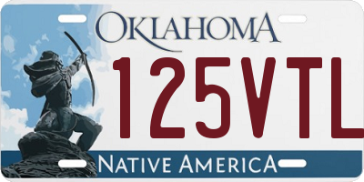 OK license plate 125VTL