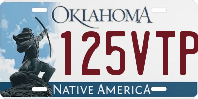 OK license plate 125VTP