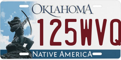OK license plate 125WVQ