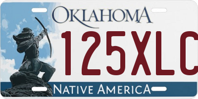 OK license plate 125XLC