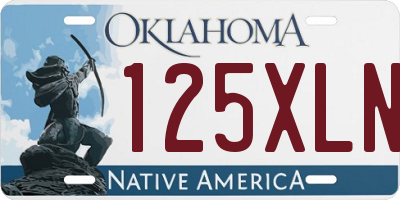 OK license plate 125XLN