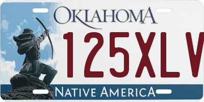 OK license plate 125XLV