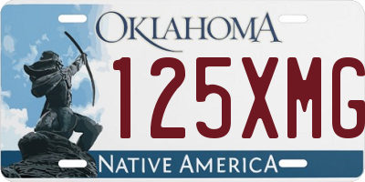 OK license plate 125XMG