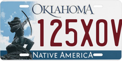 OK license plate 125XOV