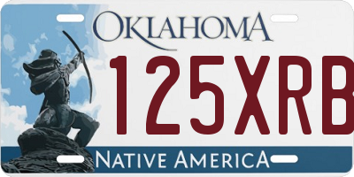 OK license plate 125XRB
