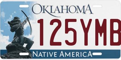 OK license plate 125YMB