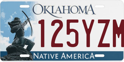 OK license plate 125YZM
