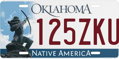 OK license plate 125ZKU