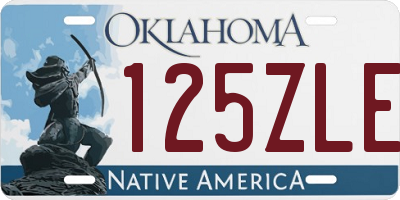 OK license plate 125ZLE