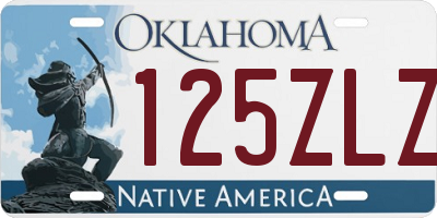 OK license plate 125ZLZ