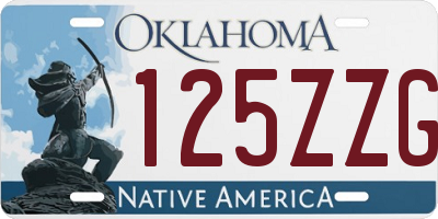 OK license plate 125ZZG