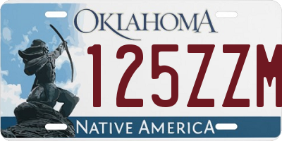 OK license plate 125ZZM