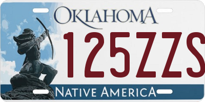 OK license plate 125ZZS