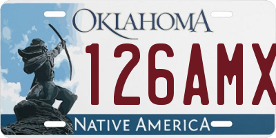 OK license plate 126AMX