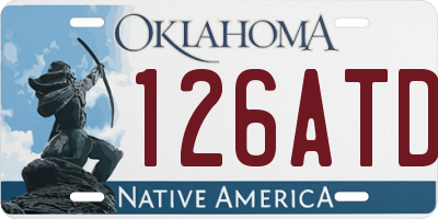 OK license plate 126ATD