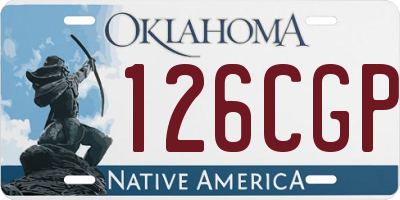 OK license plate 126CGP