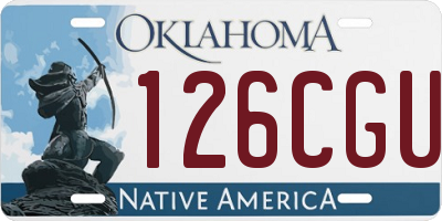 OK license plate 126CGU