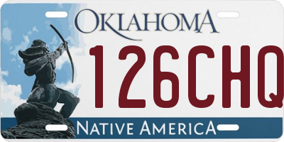 OK license plate 126CHQ