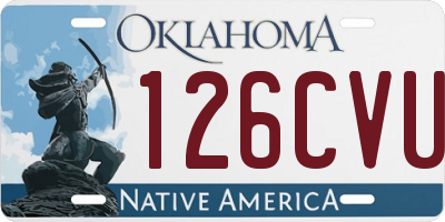 OK license plate 126CVU