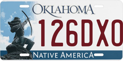 OK license plate 126DXO