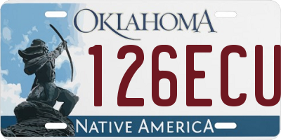 OK license plate 126ECU