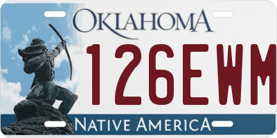 OK license plate 126EWM