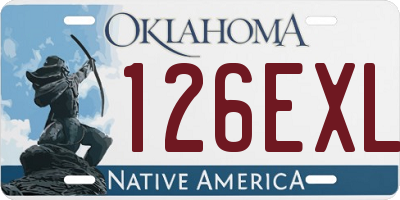OK license plate 126EXL