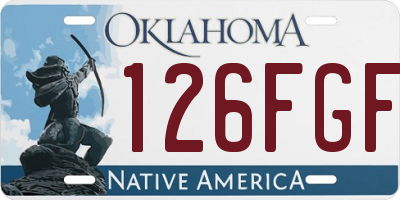 OK license plate 126FGF