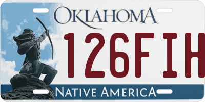 OK license plate 126FIH