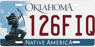 OK license plate 126FIQ