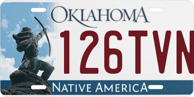 OK license plate 126TVN