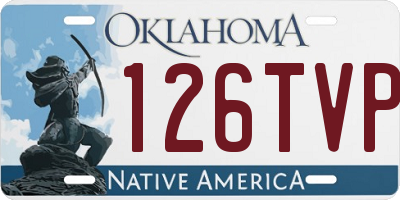 OK license plate 126TVP