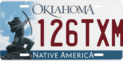 OK license plate 126TXM